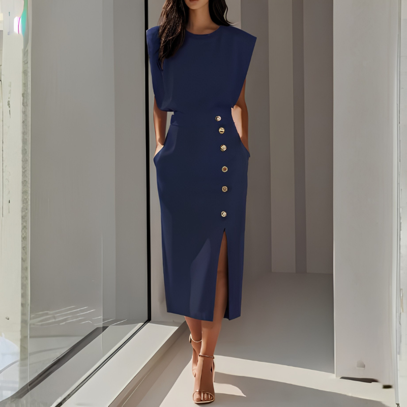 Icone™ PencilDress - Klassisk Midi Slids Blyant Kjole