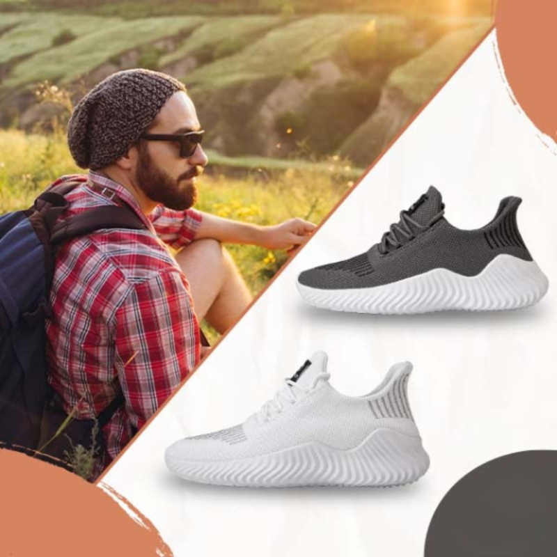 Happy™ FlexSneakers: Letvægts Flex Åndbare Komfortable Hverdagsbrug Slid Sneakers