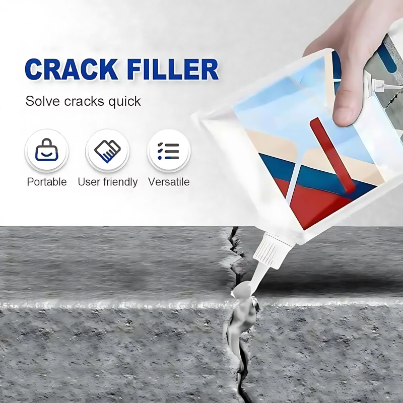 CrackFix 1+1 GRATIS - Kraftfuld Beton Reparation Af Revner Klæbemiddel