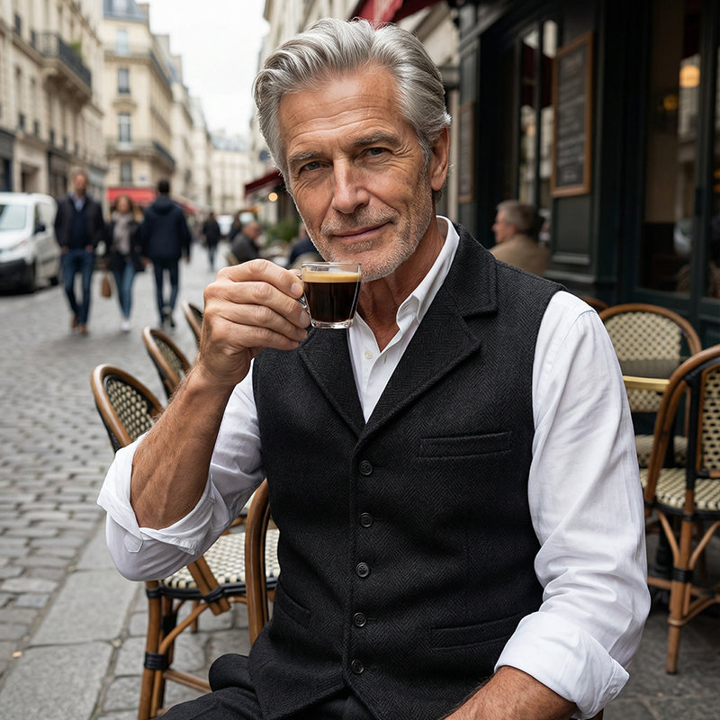 Icone™ MensVest - Klassisk Og Elegant Slim Fit Formelt Vest Til Mænd