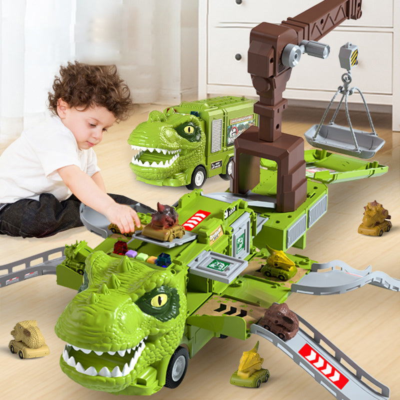 Kletshuts™ DinoTruck: Dinosaur Lastbil Legetøjssæt Med Lys Og Musik