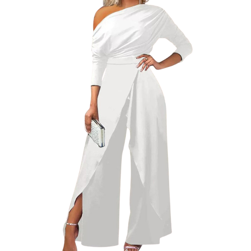 Icone™ StylishJumpsuit - Stilfuld Langærmet Asymmetrisk Jumpsuit