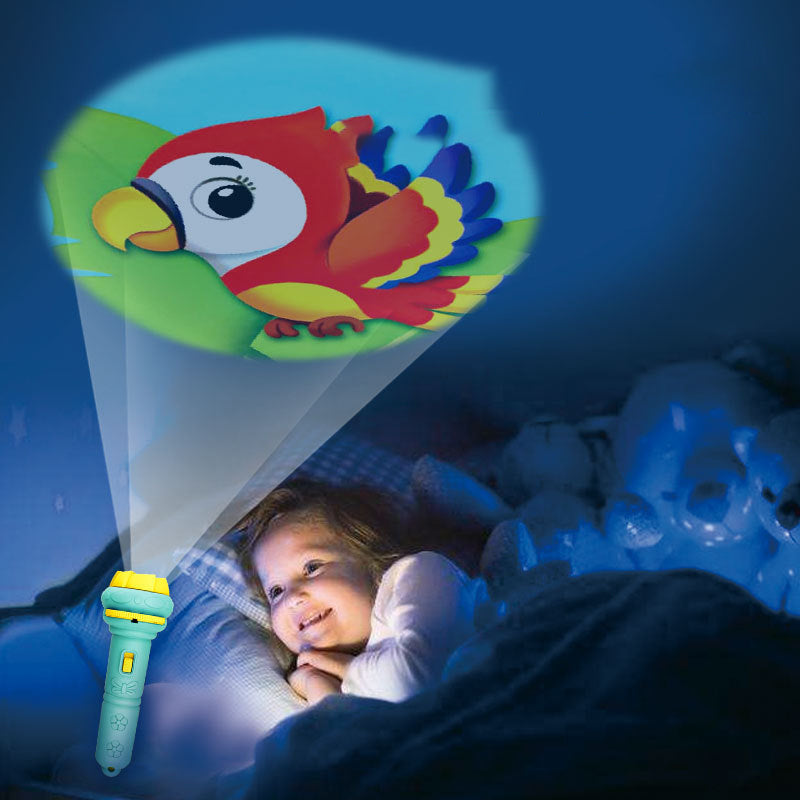 Kletshuts™ FlashlightProjector: Magisk Fortællestund Lommelygteprojektor Til Børn