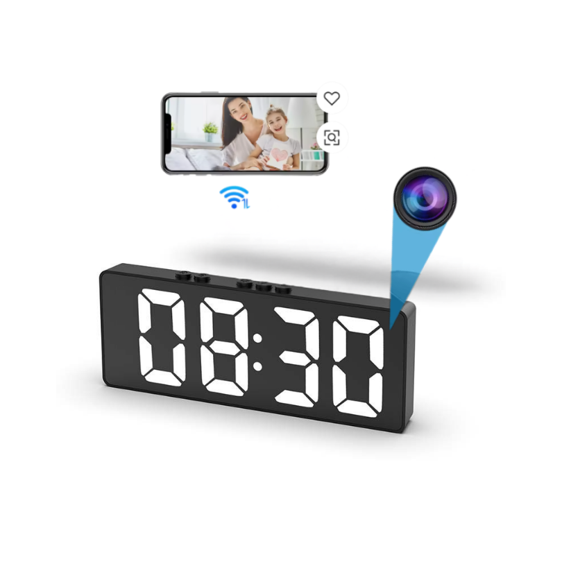 AlarmClock: LED Display Minimalistisk Stil Digital Alarmur