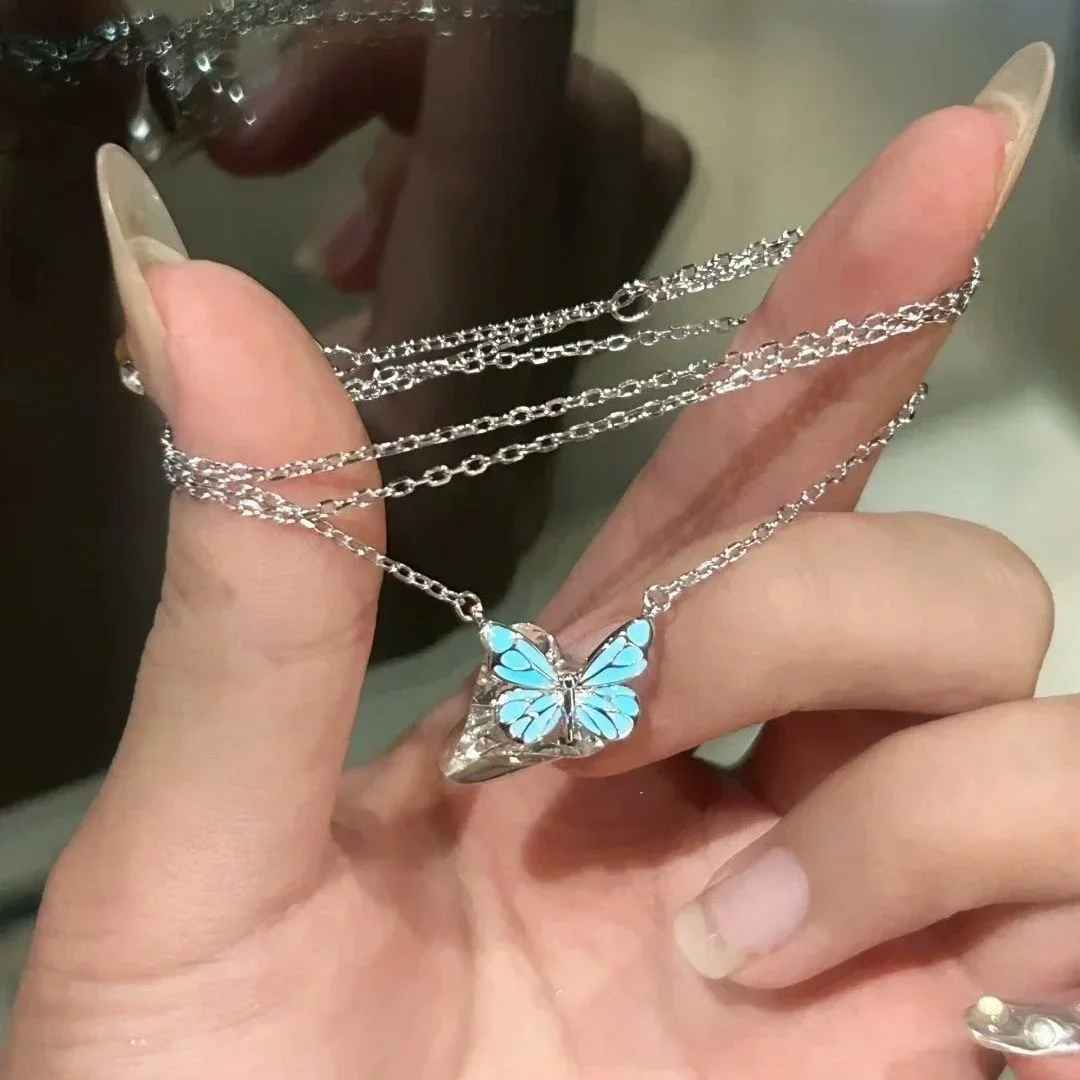 Jewelance™ GlowingButterfly 1+1 GRATIS: Mode Glødende Sommerfugle Halskæde Og Armbånd Sæt