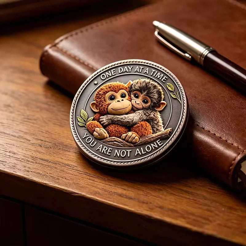 MonkeyCoin 1+2 GRATIS - Bedårende Og Meningsfuld Mindesmynt