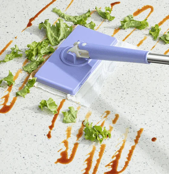 Cleaner Pro° ClampingMop: Automatisk Hurtig Tør Fastspænding Moppe Til Våd Og Tør Rengøring