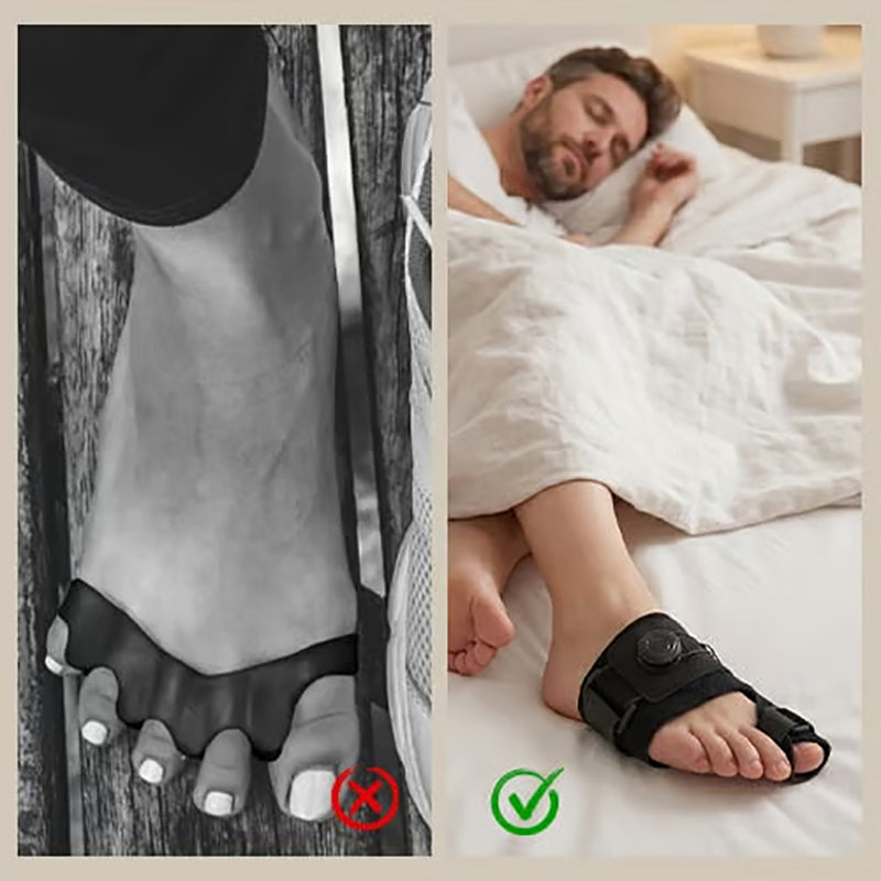 ToeStraightener 1+1 GRATIS - Justerbar Komfortabel Tåretter Korrigerer