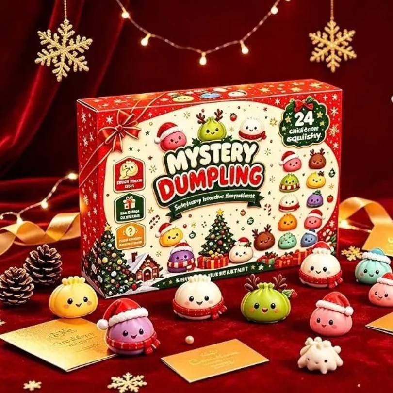 Kletshuts™ SquishyAdvent: Mini Squishy Overraskelser Dumpling Julekalender