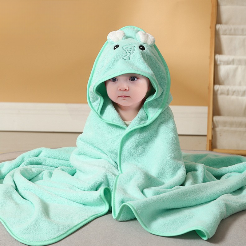 Kletshuts™ BabyBathrobe 1+1 GRATIS - Sødt Dyremotiv Babyhættebadekåbe