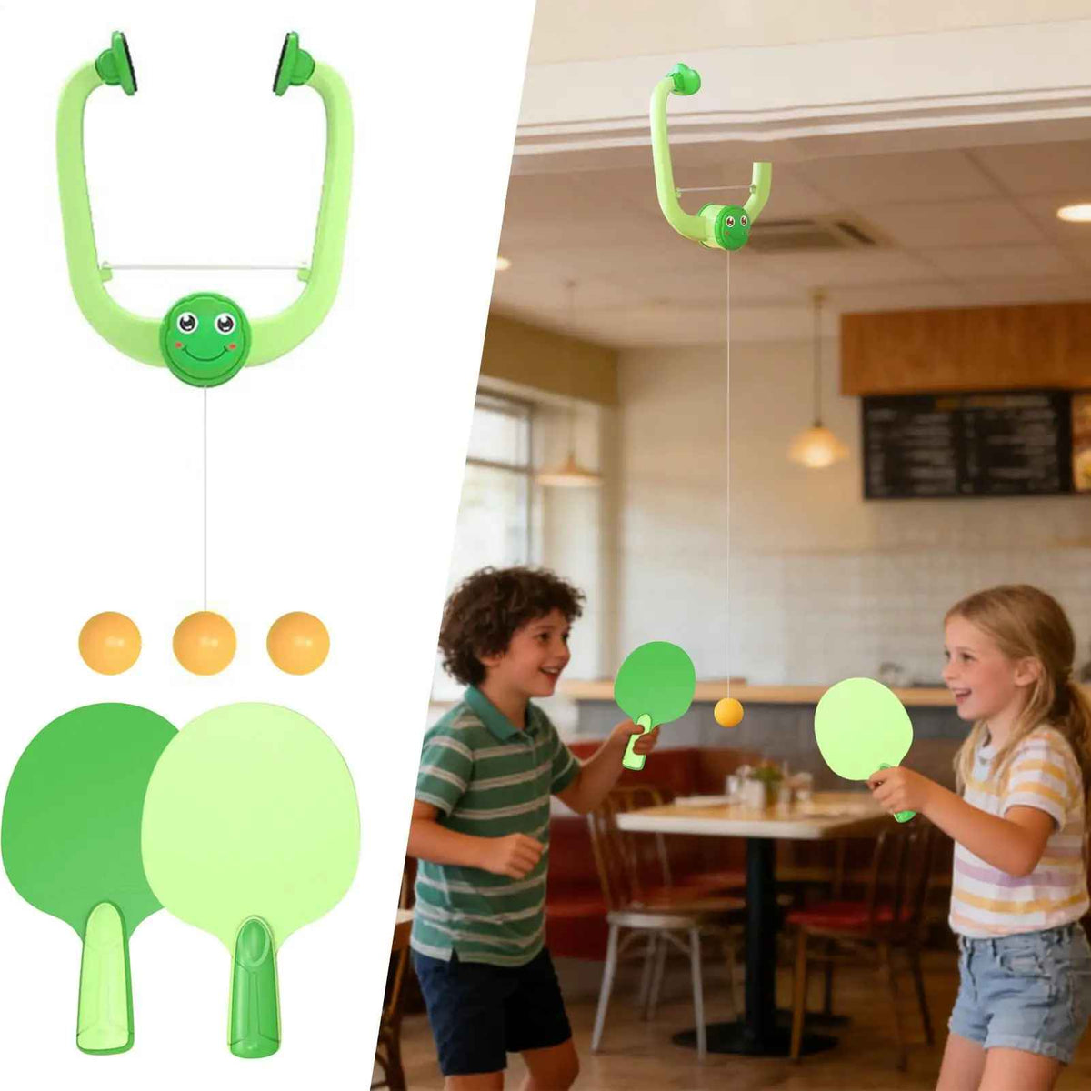 Kletshuts™ DoorPong: Universelt Pladsbesparende Bordtennis Dør Pong Sæt
