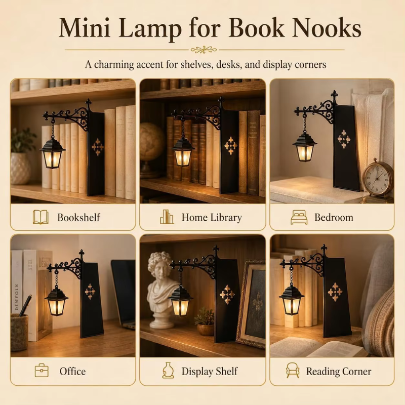 Ledsen™ BookshelfDecor - Fortryllet Bogreol Atmosfære Dekorationslys