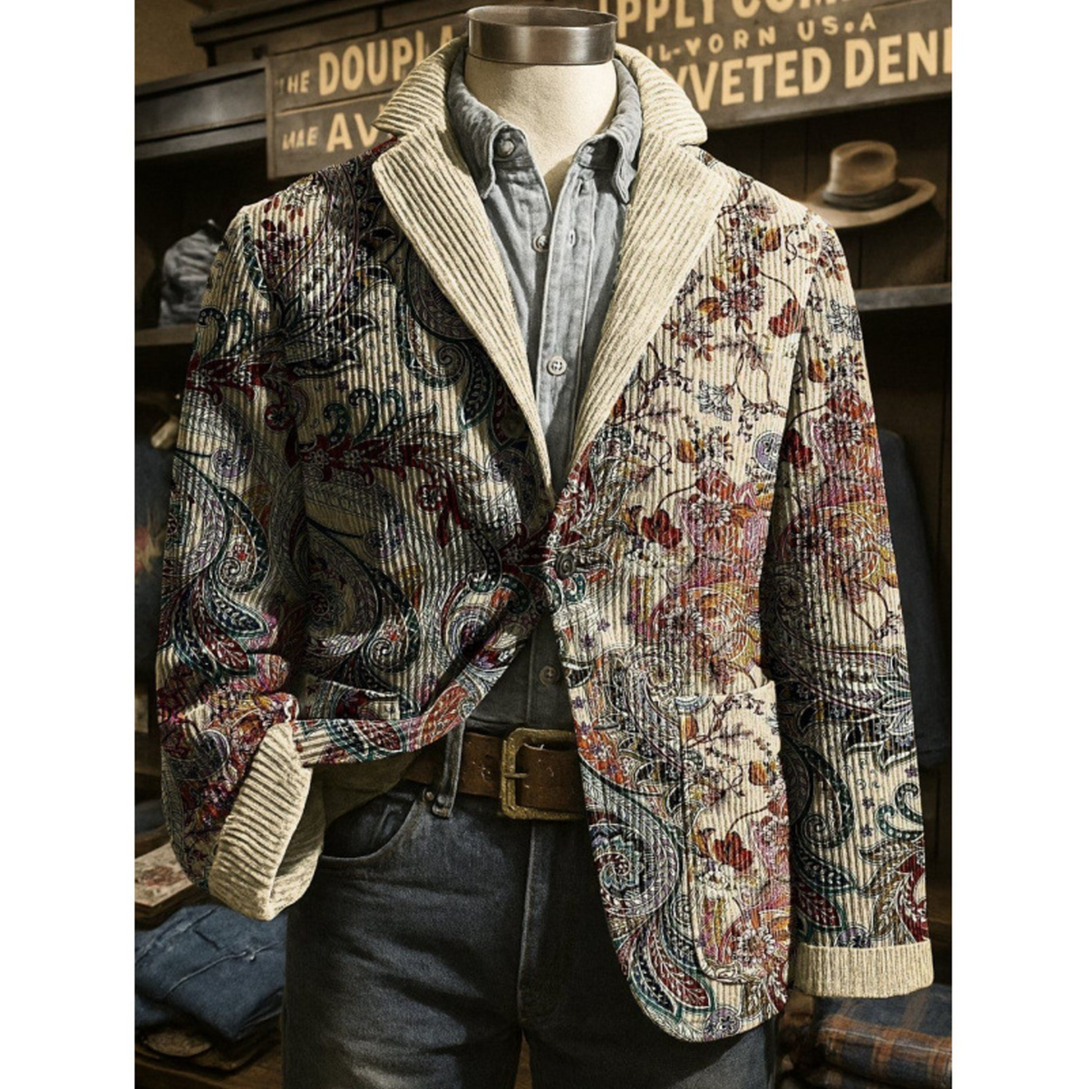 Icone™ VintageJacket: Stilfuld Herre Casual Klassisk Vintage Jakke