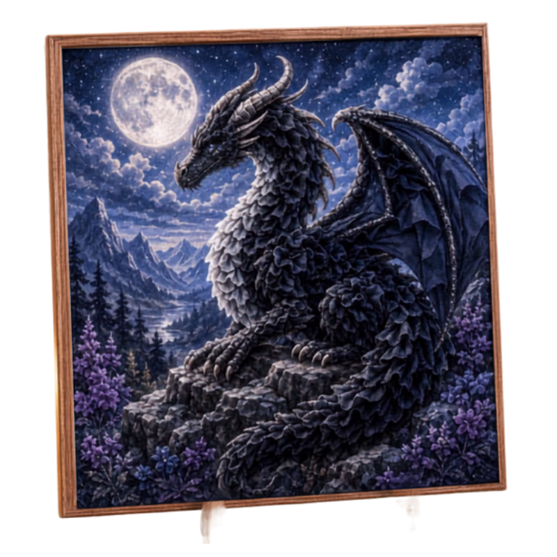 DragonArt: 3D Drage Håndværk Stof Poke Kunst Sæt