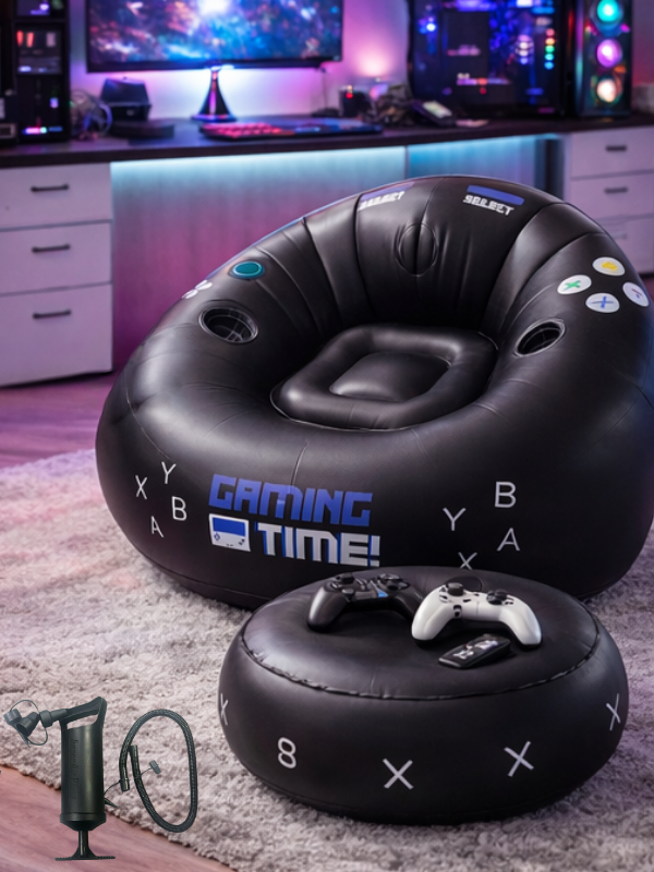 InflatableSeat: Nem Opbevaring Hyggelig Bærbar Gaming Oppustelig Sæde