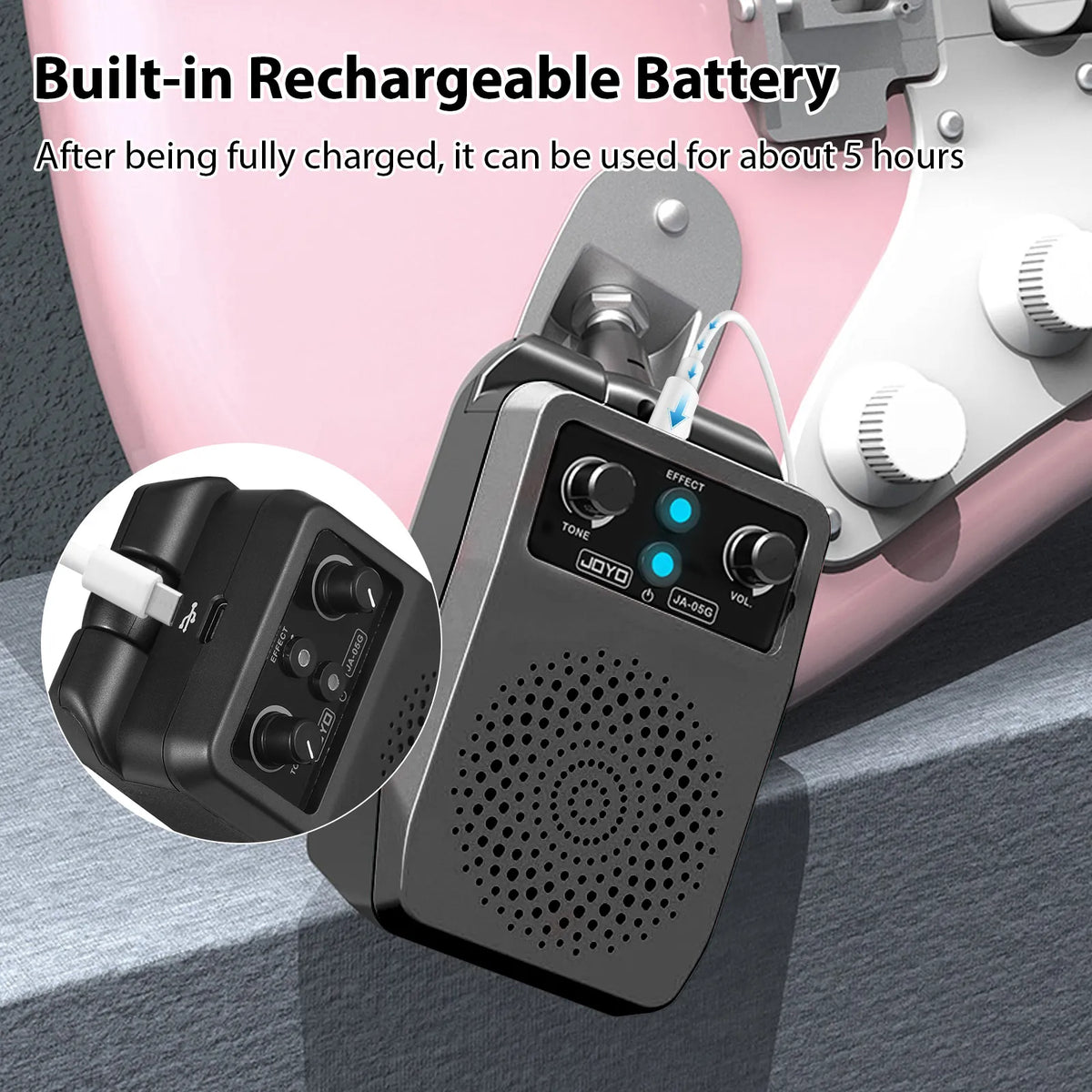GuitarAmplifier - Bærbar Plug In Mini Elektrisk Guitar Forstærker