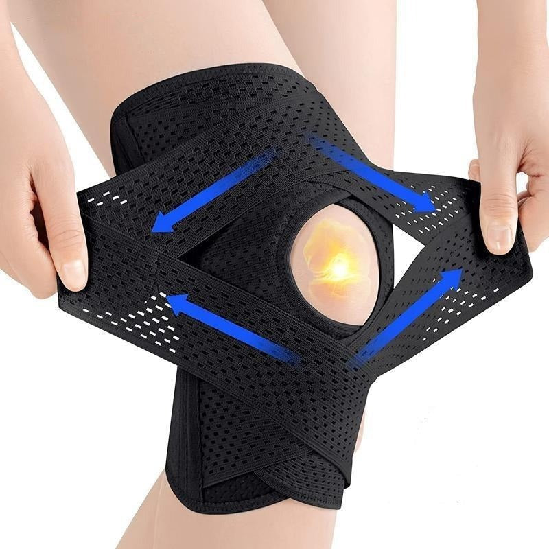 KneeGuard 1+1 GRATIS - Justerbar Knæbeskytter Kompression Støtte Og Beskyttelsessleeve