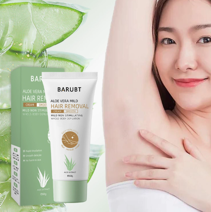 Aloe vera hårfjerningscreme, mild