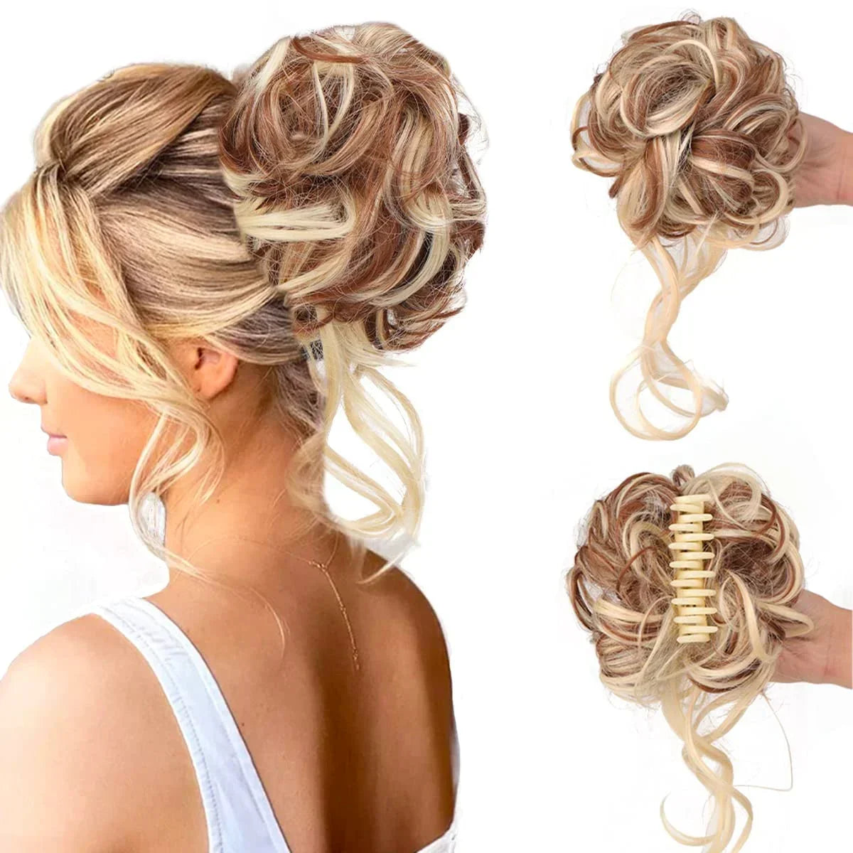 Rose® CurlyBun: Øjeblikkeligt Krøllet Knold Hår Klemme