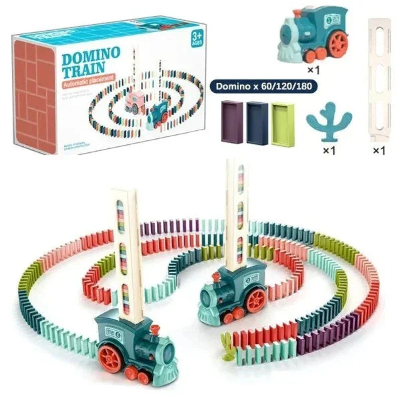 Kletshuts™ DominoTrain - Automatisk Domino Lægning Tog Sæt