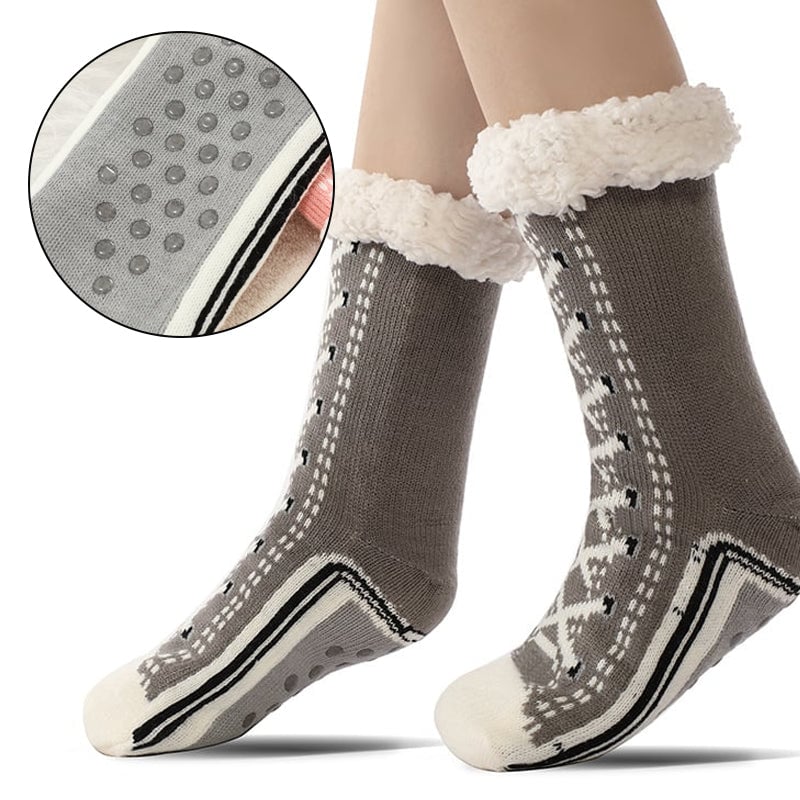 Happy™ HomeSocks: Fluffy Tyk Vinter Hjemmestrømper