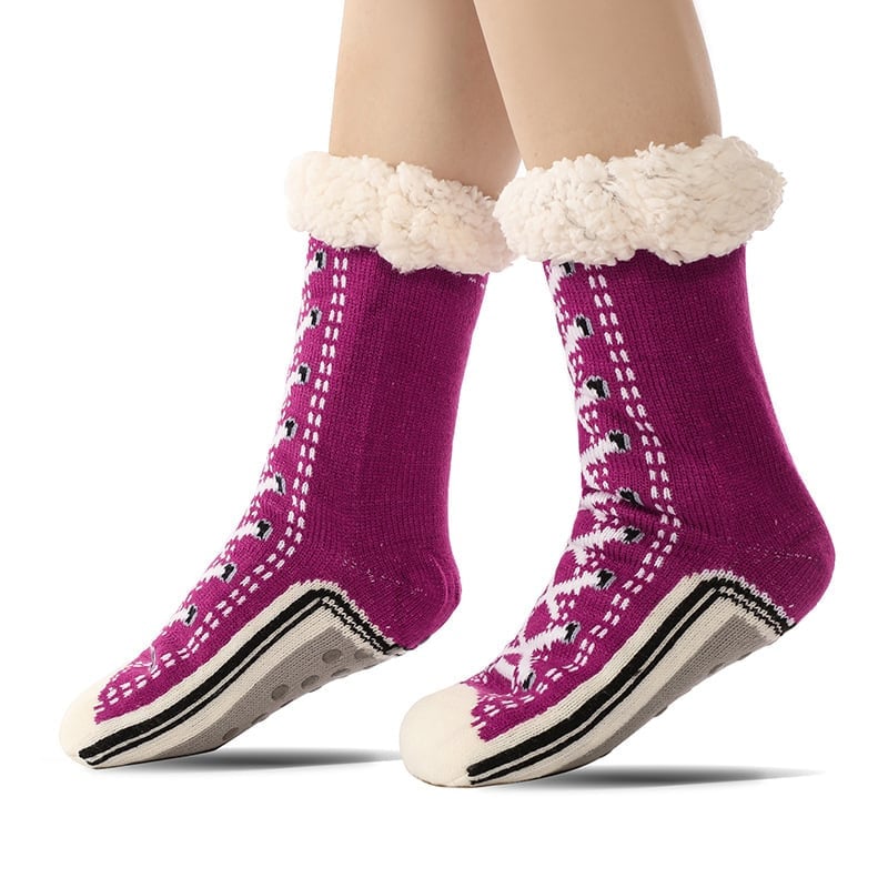 Happy™ HomeSocks: Fluffy Tyk Vinter Hjemmestrømper