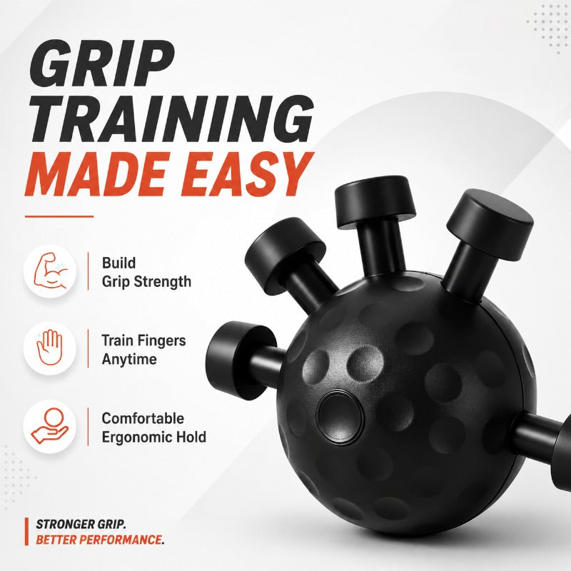 GripFlex 1+1 GRATIS: Uafhængig Finger Grip Fleksibilitet Og Styrketræner Værktøj