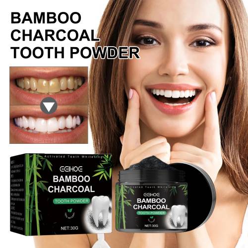 Bambuskul tandpulver