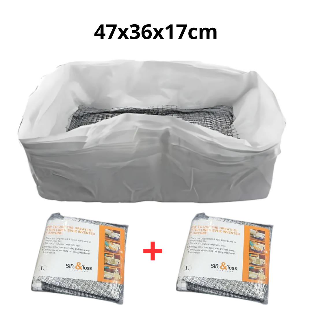 Catfri® WasteFilter 1+1 GRATIS: Genanvendelige Katte Strø Liners Til Affald Fjernelse