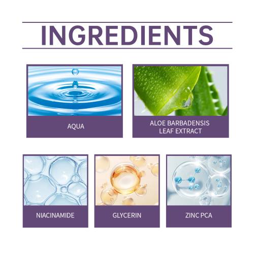 Niacinamid og aloe serum for finere porer