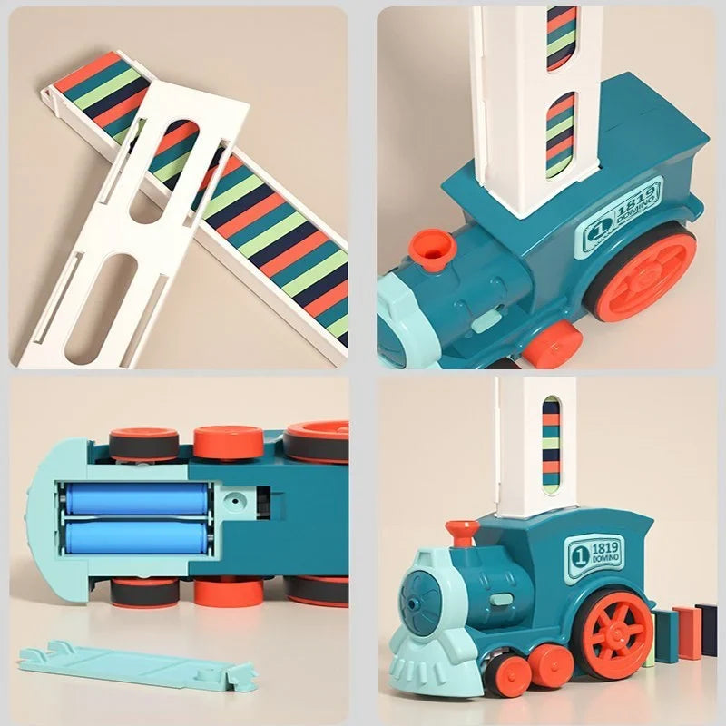 Kletshuts™ DominoTrain - Automatisk Domino Lægning Tog Sæt
