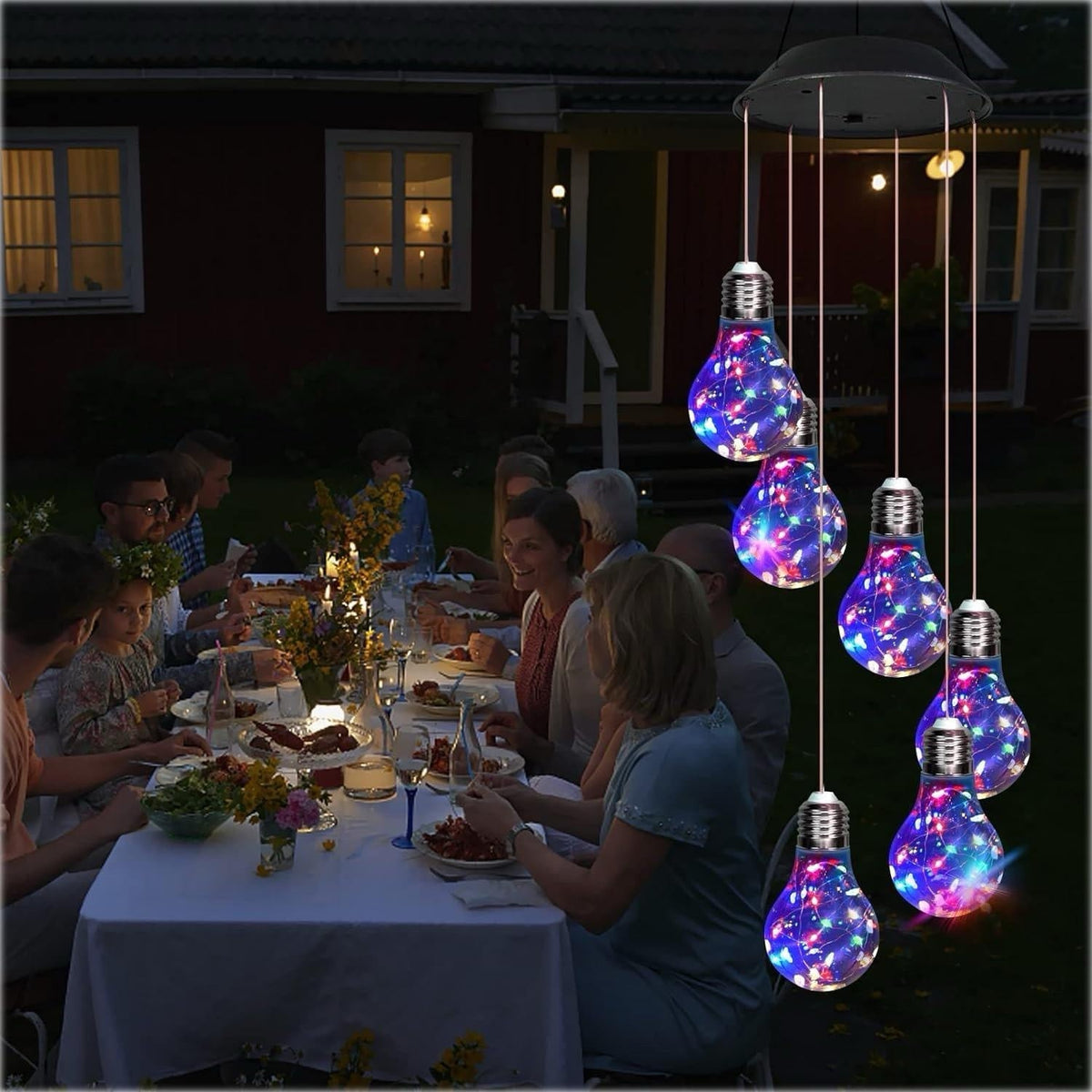 Ledsen™ LightChime: Hængende Solhave Lys Chime Dekor