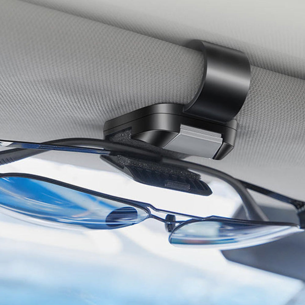 GlideHold® SunglassHolder 1+1 GRATIS: Høj Kvalitet Sikker Let Adgang Solbrille Holder