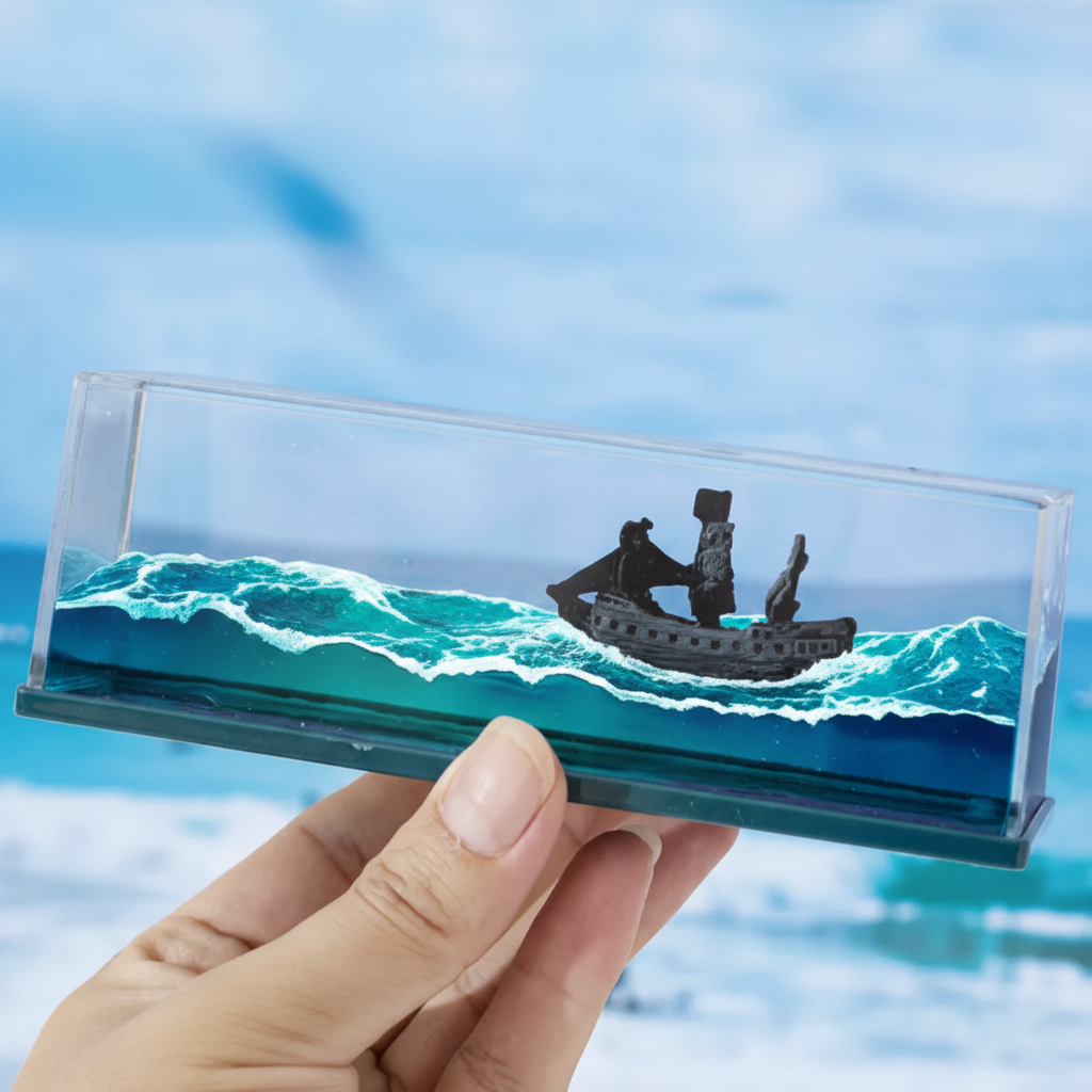 ShipDecor: Flydende Piratskib Skrivebords Papirvægt Og Dekorativ Ornament