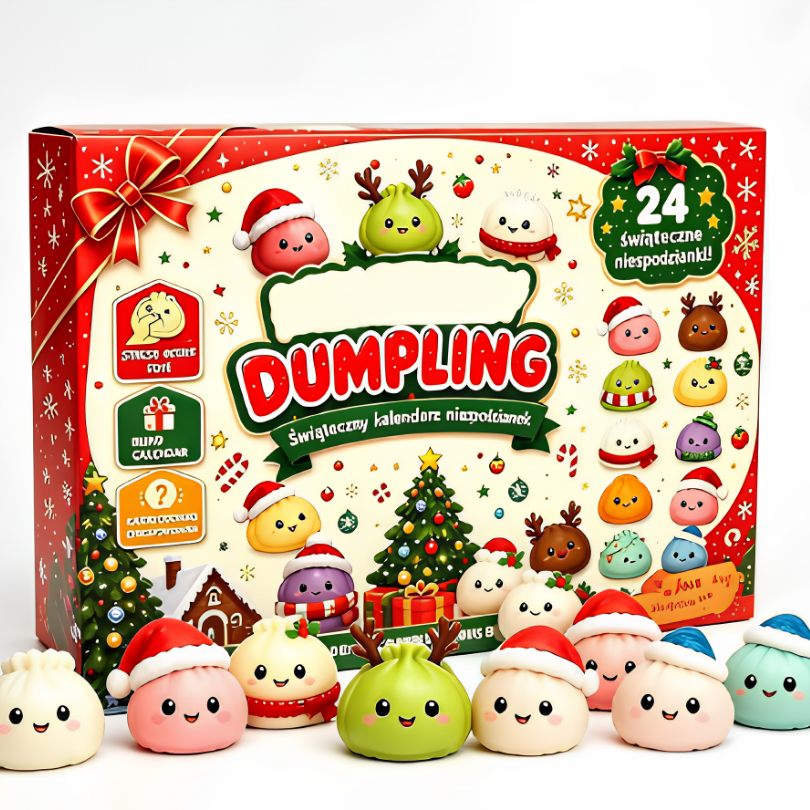 Kletshuts™ SquishyAdvent: Mini Squishy Overraskelser Dumpling Julekalender