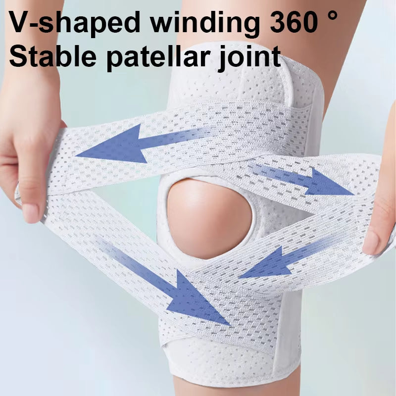 KneeGuard 1+1 GRATIS - Justerbar Knæbeskytter Kompression Støtte Og Beskyttelsessleeve