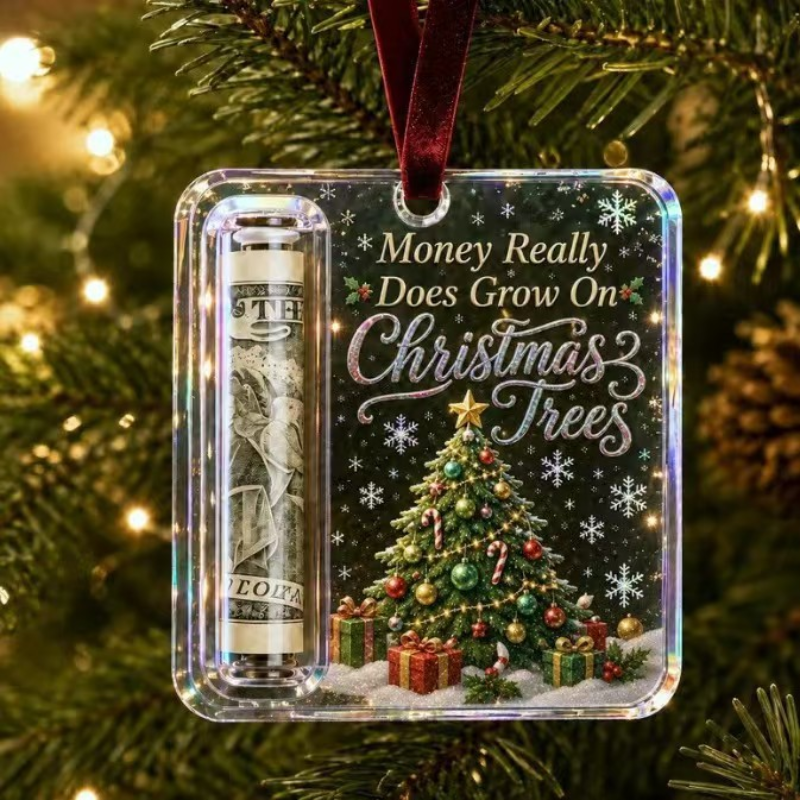 ChristmasCash 1+2 GRATIS - Dekorativ Akryl Julepengehænger Ornament