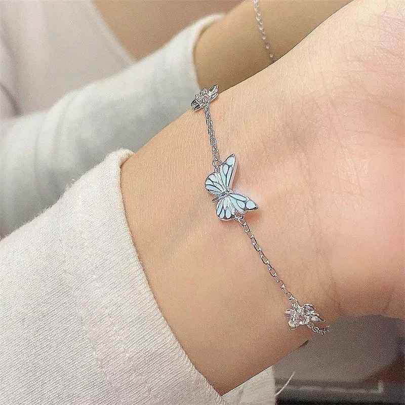 Jewelance™ GlowingButterfly 1+1 GRATIS: Mode Glødende Sommerfugle Halskæde Og Armbånd Sæt