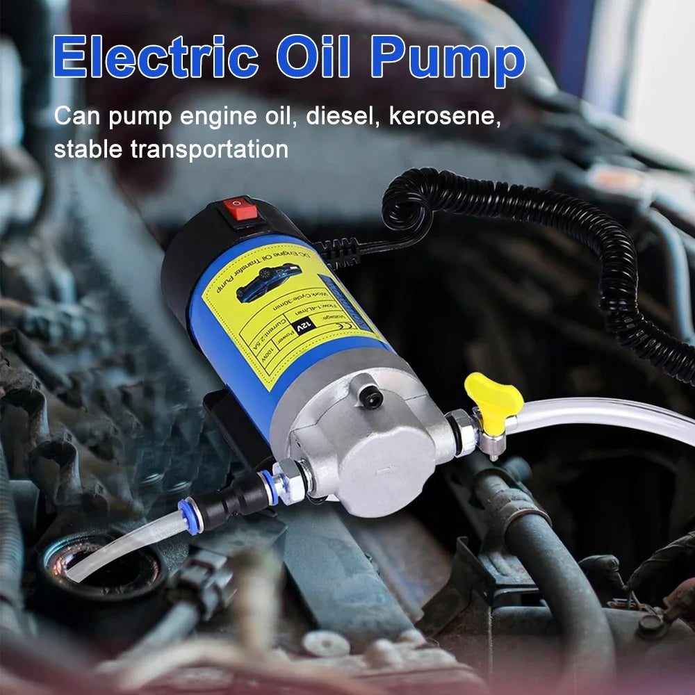 OilPump - Bærbar OilPump 12V/24V Elektrisk Væskeoverførsels- Og Udtagningsværktøj