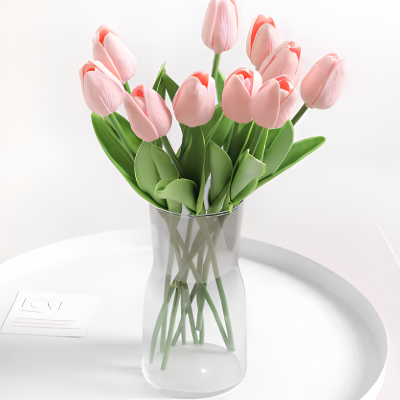 ArtificialTulips: Realistisk Skønhed Kunstig Blomsterdekoration Tulipansæt