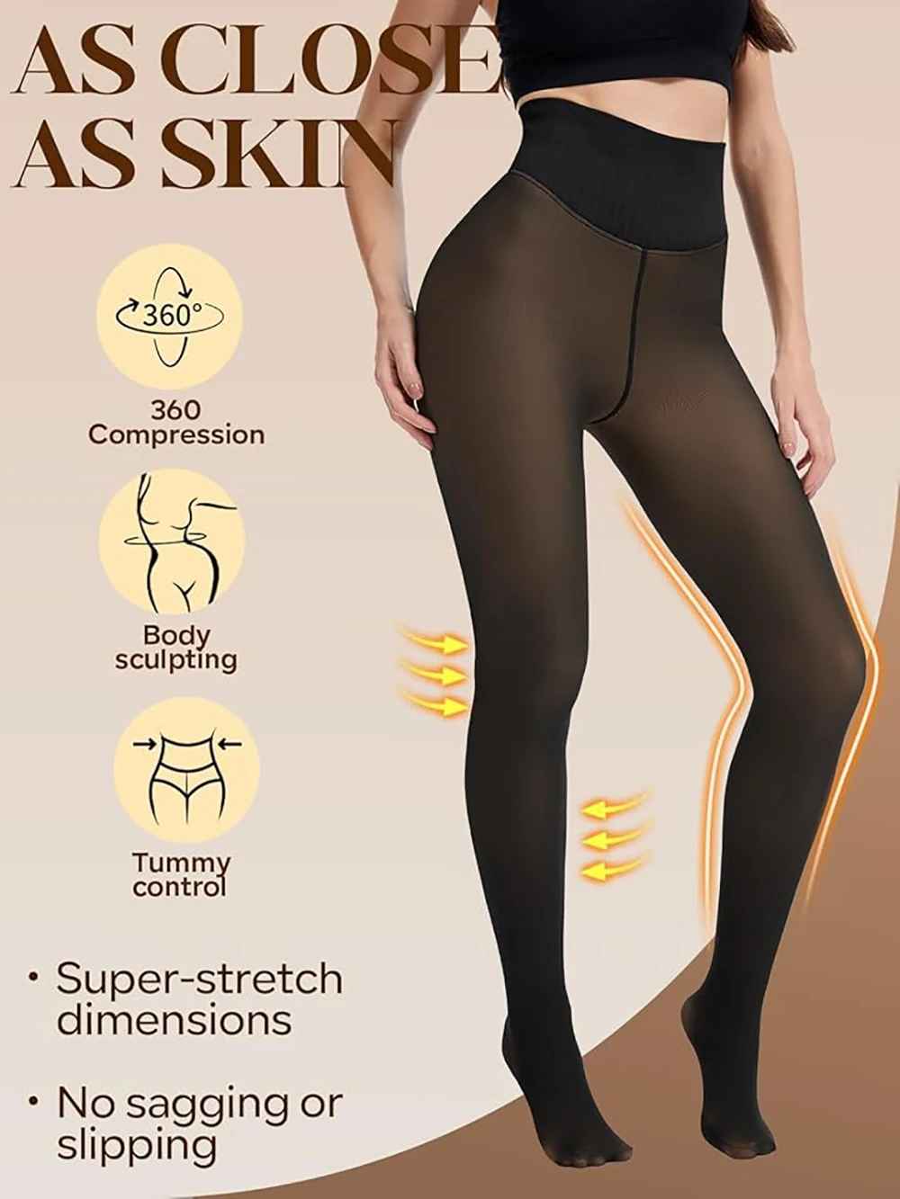Icone™ PremiumLeggings: Højkvalitets Fuld Dækning Formende Støtte Premium Leggings