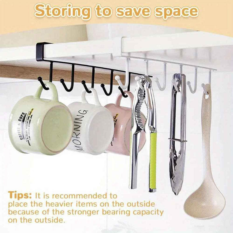 GlideHold® ShelfHooks 1+1 GRATIS: Hylde Ophængende Stativkroge Til Køkken Og Klædeskab