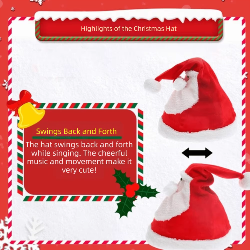 Icone™ SantaHat - Jule Sjov Dansende Uartig Julehat