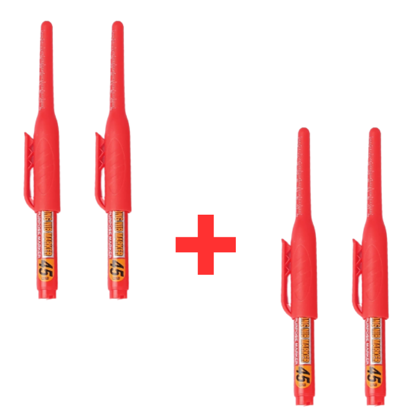 PrecisionMarker 2+2 GRATIS: Multifunktionel Høj Præcision 45mm Lang Pen Tip Og Dybde Marker