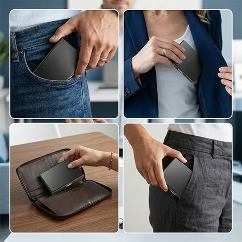 CardCase 1+1 GRATIS: Sikker 10-Slot RFID-Beskyttelse Kortholder
