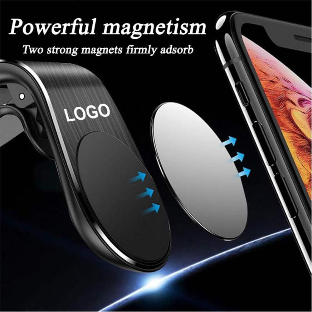 Holder360° MobileMount 1+1 GRATIS: Stærk Sikker Magnetisk 360° Rotation Mobil Montering