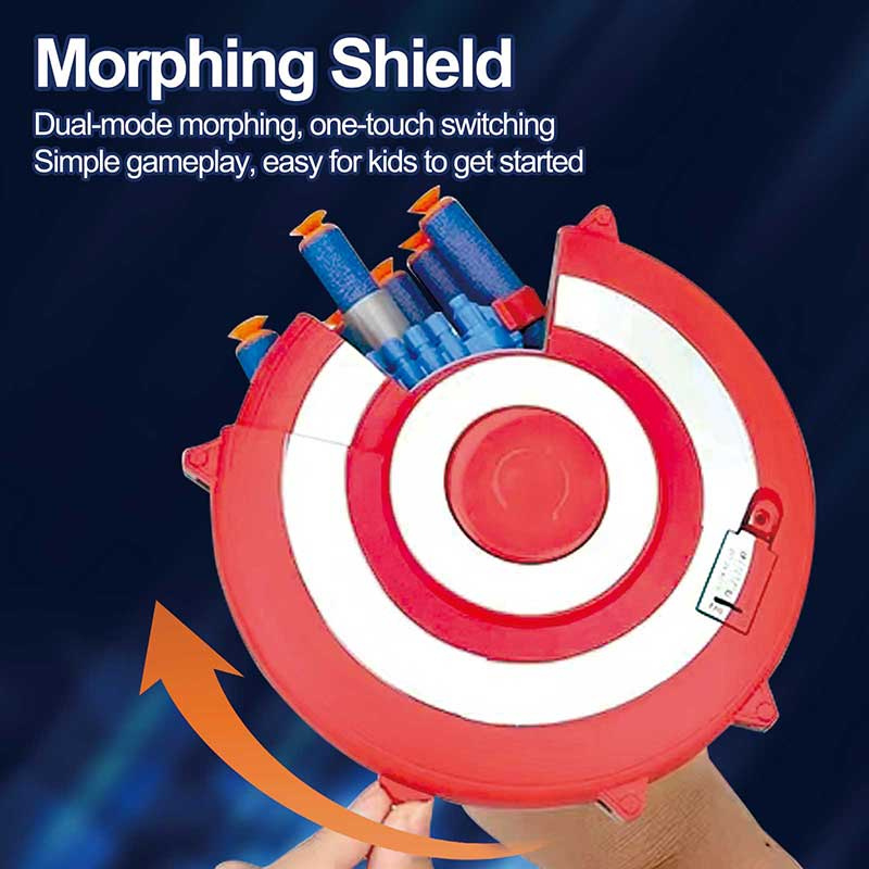 Kletshuts™ ShieldBlaster: Dart Skjold Launcher Hurtig Affyrings Håndledsmonteret Blaster Legetøj