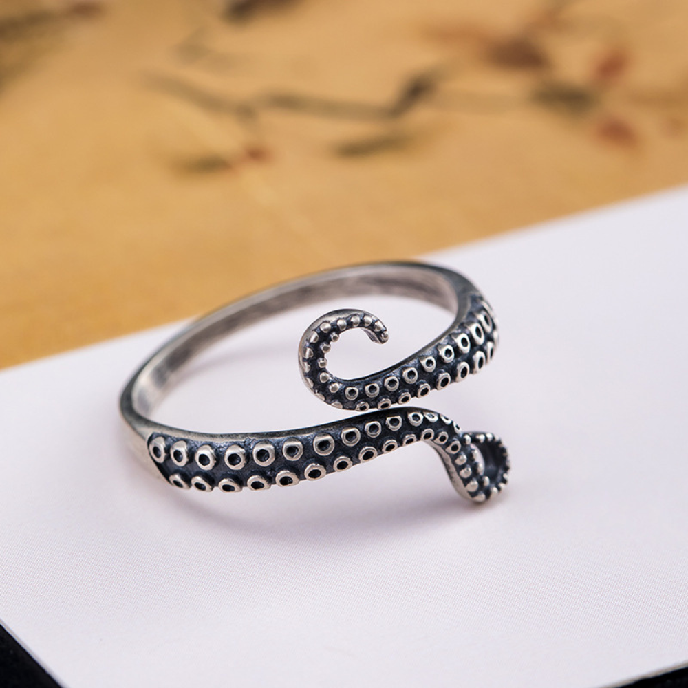 Jewelance™ OctopusRing 1+2 GRATIS: Justerbar Retro Blæksprutte Mode Ring