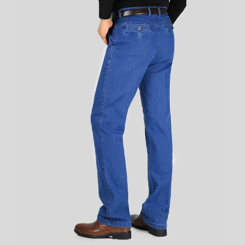 Icone™ RetroJeans: Herres Højtaljede Tilfældig Retro Jeans