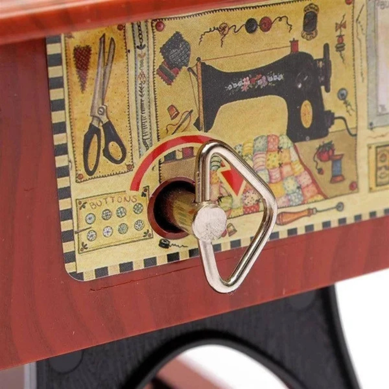 MusicalMachine: Antik Vintage Syning Maskine Musikboks